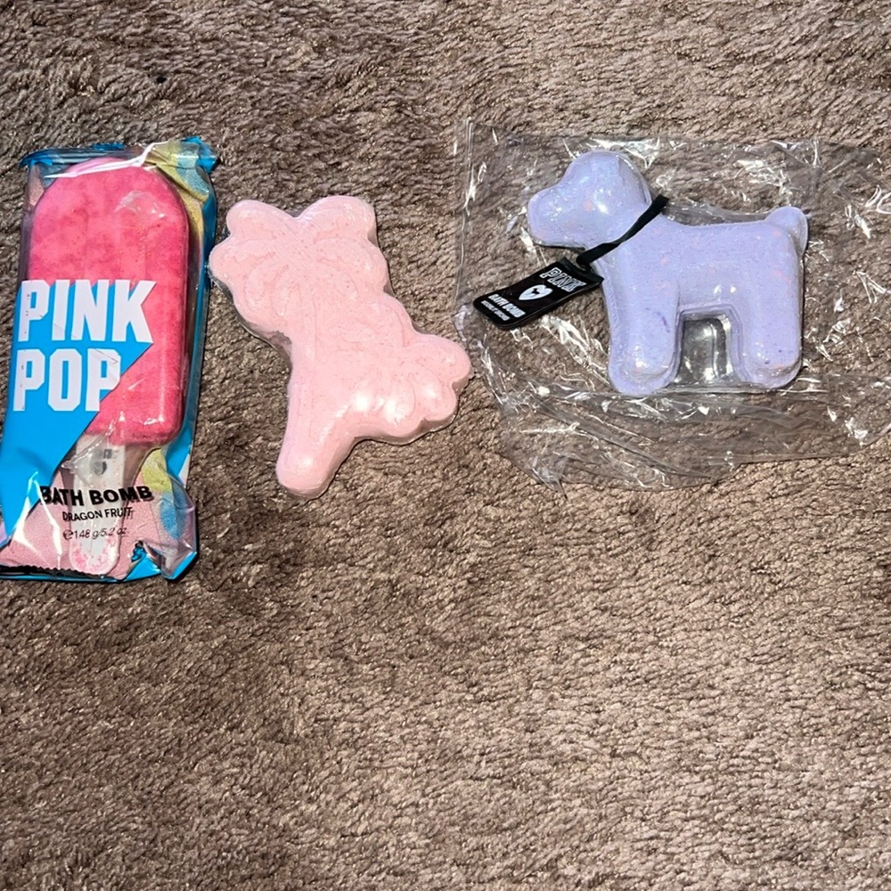 Pink bath bomb bundle